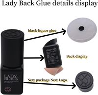 Colle pour extensions de cils Private Label Lady Black Glue 5ml, marque coréenne Black Sky, adhésif pour cils sensibles, OEM ODM