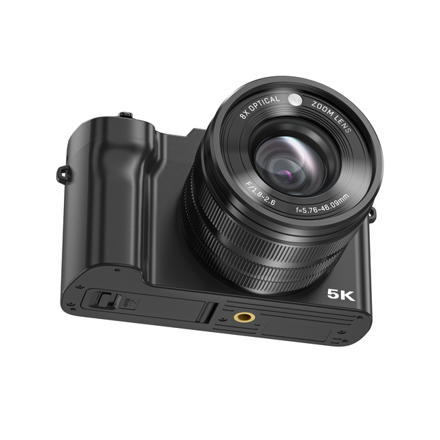 SONIDA Point Shoot Digital Camera 8X Zoom 64MP CMOS 4K Video 180 Selfie Lens 3.6 Inch Touchscreen Mini SD Card