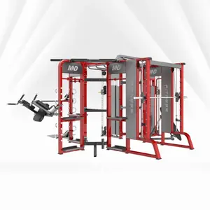 Functional Station Machine for Training Commercial Gym Equipment Smith with Squat Rack