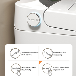 <span class=keywords><strong>WC</strong></span> Intelligente con Sedile Riscaldato a Pavimento per Hotel, Bidet Automatico, Vaso Sanitario Smart con Telecomando - Product Image 6