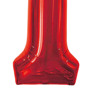 80cm di lamina di numero rosso N1 lettere piene di elio palloncino decorazione di compleanno - Product Image 3