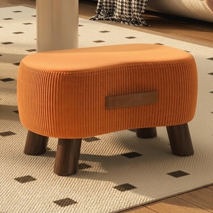 OEM Tabouret ottoman en velours personnalisable <span class=keywords><strong>Petit</strong></span> <span class=keywords><strong>banc</strong></span> à chaussures bas pour salon Canapé Repose-pieds Tabouret et pouf avec rangement - Product Image 3