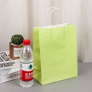Wholesale Custom White Kraft Paper Bags- Personalized Logo Shopping Bags with Twisted Handles - Product Image 6