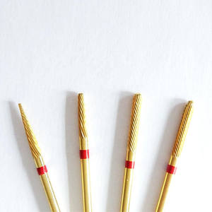 Mũi Khoan Nha Khoa Cacbua Vonfram Tốc Độ Cao Chất Lượng Hàng Đầu Mũi Khoan Phẫu Thuật Nha Khoa Bằng Thép HP Màu Vàng Kim - Product Image 1