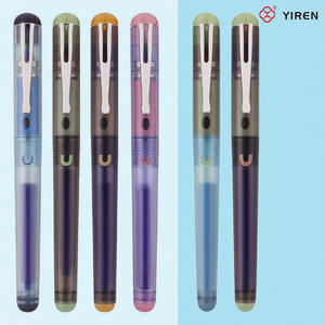 Yiren थोक सरल अनियमित जेल पेन स्टेशनरी लिंक फाउंटेन कस्टम लोगो के साथ - Product Image 3