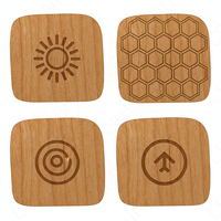CshinRFID Personalisierte RFID NFC Magnetische Holzkarte Mini-Tag 1K Speicher Umweltfreundliche Kühlschrank-Identifikation Dekoration