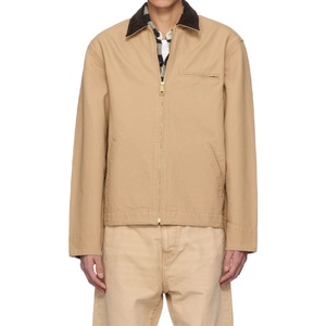 Veste Detroit en toile de coton durable de haute qualité pour homme, entièrement zippée, personnalisable, style vintage, pour le travail - Product Image 3