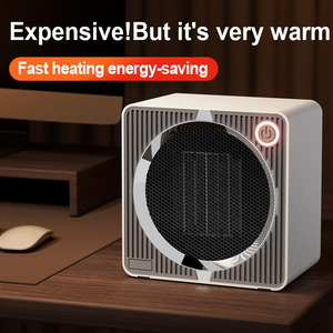 500W PTC Ceramic Electric Fan <b>Heater</b> Desktop Space <b>Heater</b> Quiet Touch Control Compact Design for Home Office - Product Image 5