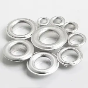 Aluminum Metal Eyelets with Washers for Tarpaulin Curtain Bead Cores Clothes Leather Canvas Gold Grommet Eyelets Kit