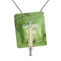 Modernas Bolsitas de Vapor de Bambú con Té Verde y Menta Roja para Dejar de Fumar, Dispositivo de Ayuda para Dejar de Fumar, Difusor Nasal