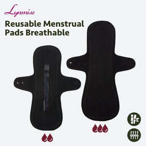 Băng vệ sinh có thể giặt bằng than tre Khăn vệ sinh có thể tái sử dụng Khăn vệ sinh siêu thấm hút tự nhiên dành cho thanh thiếu niên - Product Image 1