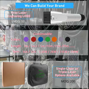 เครื่องชาร์จรถยนต์ไฟฟ้าแบบพกพา Type 2 กำลังไฟ 7kW ปลั๊กแบบ Schuko พร้อมหน้าจอ LCD แสดงข้อมูลแบบเรียลไทม์ ปรับกระแสไฟได้ ใช้ได้กับรถยนต์ไฟฟ้าทุกประเภท - Product Image 4