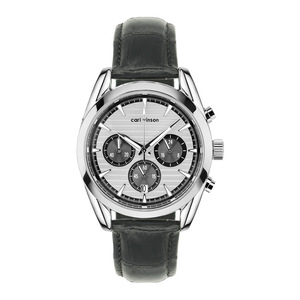 New men's watch six-hand chronograph leather strap quartz <b>wristwatch</b> stylish luminous men's watch - Product Image 4