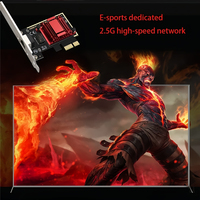 Adaptador de red con cable PCI-E de 1000Mbps y 2500Mbps, tarjeta de red PCIe a RJ45 de 2,5G, tarjeta Lan Nic de alta velocidad para juegos de PC de escritorio