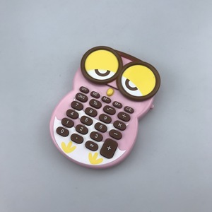 Mini Owl Calculator 8 Digits Battery Powered Cute Cartoon Student Gift Colorful Design - Product Image 2