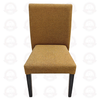 Silla de Comedor Moderna de Madera con Asiento Tapizado en Tela, Estilo Japonés, Muebles para Restaurante