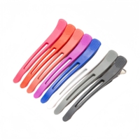 Pinces à cheveux colorées sans couture, pinces crocodile professionnelles pour salon, pinces à cheveux en plastique, clips pour perruques, accessoires de coupe et de séparation de cheveux
