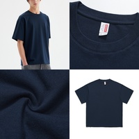 Zomer 240g Oversized T-shirt met lage schouderlijn, 100% katoen, effen vintage stijl, kleurvast, krimpvast, comfortabel, ademend, zacht, losvallend