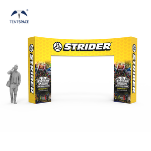 Soporte de pantallas de aluminio portátil, pantalla de tela de tensión publicitaria, línea de meta <span class=keywords><strong>3D</strong></span> de inicio, pantallas de puerta de arco de entrada para eventos - Product Image 1