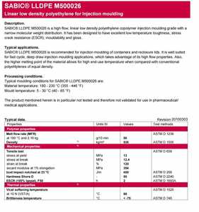 LLDPE M500026 Gránulos de LLDPE de polietileno lineal de baja densidad de resina de moldeo por inyección de alto flujo para moldeo compuesto - Product Image 2
