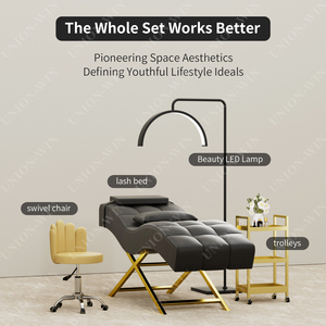 Win White Backrest Foldable Physiotherapy Unique Extension Luxury Facial Cover Salon Salon Curve Beauty Lash Bed - Product Image 2