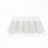 Boîte de rangement pour gâteaux et pains en plastique PET de qualité alimentaire, grande taille, avec couvercle transparent