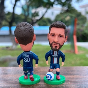 Figuras <span class=keywords><strong>de</strong></span> Jugadores <span class=keywords><strong>de</strong></span> Fútbol en Miniatura, Estilo Estrella Deportiva, Cabeza Grande, Regalos Perfectos para Fanáticos del Fútbol, Venta al Por Mayor - Product Image 3