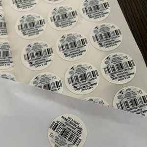 Etiquetas Adhesivas Redondas Anti-Falsificación con Código QR y Código de Barras Variables, Impresión Personalizada para Autenticación de Productos - Product Image 4