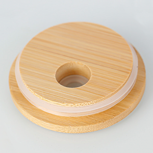 Rõ ràng nước cà phê cốc nước trái cây Soda bia thủy tinh có thể cốc 16oz bia có thể định hình bắn kính với nắp tre rơm - Product Image 2