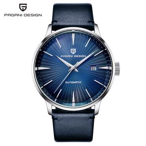 Pagani Design Men's Automatic <b>Watch</b> PD-2770 Rose Gold <b>Case</b> Brown Leather Strap 30M Waterproof - Product Image 5