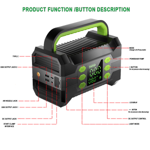 Nouvel arrivage : Démarreur de batterie portable 4-en-1 3000A pour voiture et moto avec lampe LED et compresseur d'air - Product Image 3