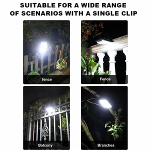 Lampu Dinding LED Sensor Gerak Tenaga Surya Kecil Tahan Air Jepit Otomatis Menyala Saat Senja untuk Penerangan Jalan Taman Luar Ruangan - Product Image 4