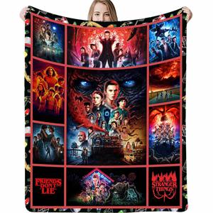 <span class=keywords><strong>Nueva</strong></span> Manta de Película Stranger <span class=keywords><strong>Things</strong></span>, Superventas, Manta de Franela Suave, Manta Usable, Regalos para Niños y Adultos - Product Image 1