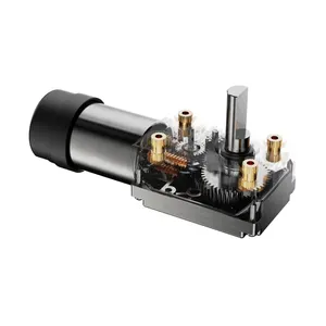 Zhaowei 4632 24 V mô-men xoắn cao rpm thấp Worm hộp số 24 Volt không chổi than BLDC Worm Gear góc bên phải động cơ cho trở lại Massager