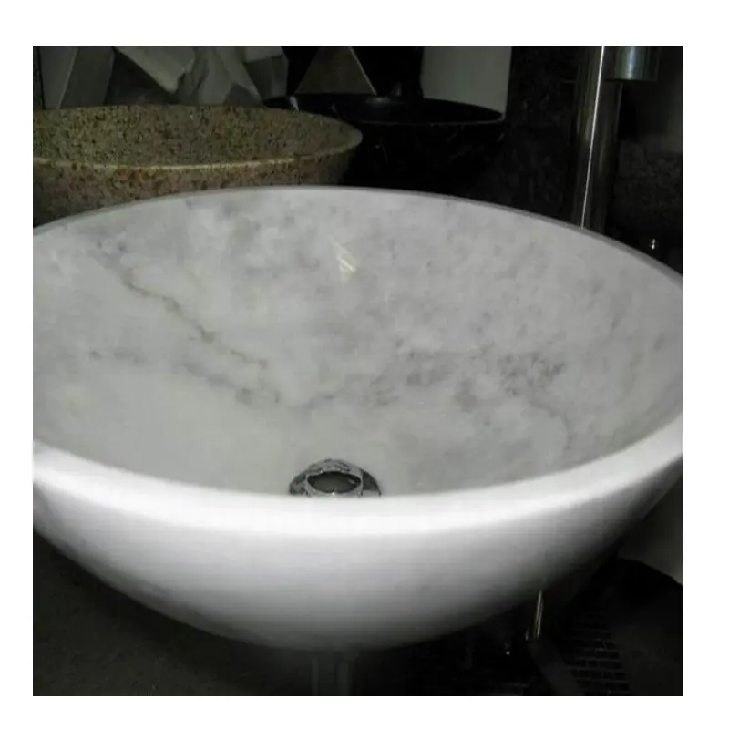 Offre Spéciale Évier en céramique de salle de bain de haute qualité à bas prix Lavabo à la main Comptoir en marbre Style granit