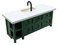 1:12 maison de poupée en bois Mini meubles Mini scène de cuisine en bois armoire de cuisine maison de poupée accessoires décorer
