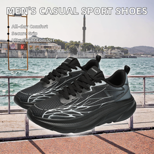 Zapatos Deportivos Casuales Unisex para Hombre, Ligeros, Antiolor, Material de Malla, Plantilla EVA Cómoda, con Cordones, Antideslizantes, Suaves - Product Image 2