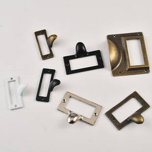 Card Holders & Note Holders Zinc Alloy Plated Drawer Handles Black Antique Style New Chinese Design - Product Image 4