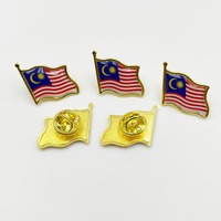 Épingles de revers en alliage émaillé souple, design personnalisé, drapeaux de tous les pays, 5 mm, badges patriotiques nationaux