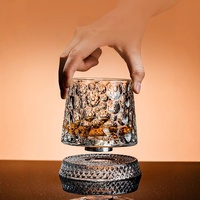 Verre à whisky rotatif en cristal sans plomb Unai 280 ml – Design de luxe léger pour bar à domicile, soulagement du stress et vaisselle moderne
