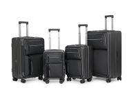 Ensemble de valises en néoprène Travellight à 4 roues, en matériau recyclé, certifié, tailles L/M/S, série VIIA, ensemble de chariots pour bagages IATA