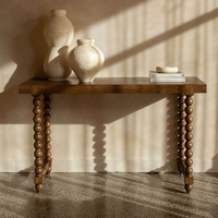 2025 nouveau Style américain Design Antique rétro brun bois couloir Console Table pour salon meubles d'entrée