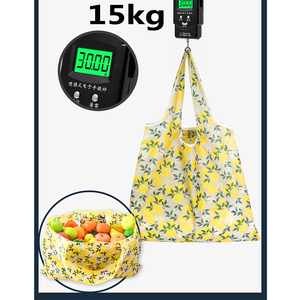 Túi Tote Gấp Gọn Bền Chắc Có Thể Mở Rộng Túi Mua Hàng Tạp Hóa Gấp Gọn 190T Bằng Polyester Có Thể Tái Sử Dụng Lớn - Product Image 3