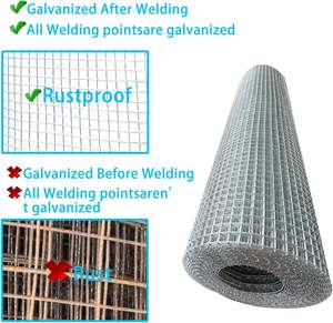 Galvanizli kaynaklı demir çelik tel örgü çit Meshes rulo tavşan tavuk horoz kafesleri kağıt rulosu kafes tavşan çit - Product Image 5