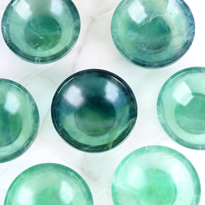 Bol en fluorite verte naturelle poli à la main, idéal pour la collection ou comme cadeau de mariage – Offre spéciale - Product Image 2