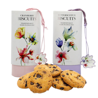 Emballage de biscuits de boulangerie hermétique personnalisé de qualité alimentaire Boîte en papier kraft blanc