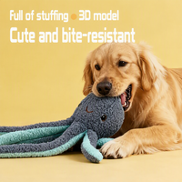 AFP Jouet pour chien en peluche, couineur, avec son de mastication et de tiraillement, papier froissé, pour chiens de taille moyenne et grande, Border Collies, Golden, pour la mastication