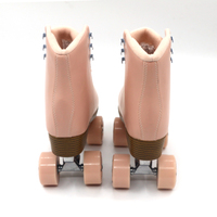 Patins à roulettes d'extérieur professionnels classiques en cuir et maille réglables pour adultes et enfants, roues en PVC 4 plis, roulements ABEC-7, vente en gros