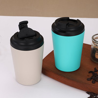Tasse de gobelet de voiture de voyage en acier inoxydable éco-durable de 12oz/500ml tasse cadeau recyclable avec doublure en céramique