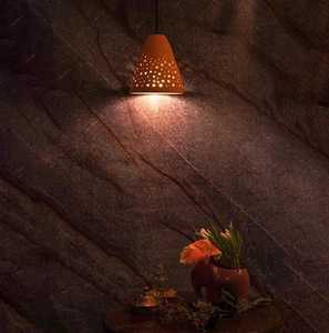 Haute qualité personnalisé fait à la main Art déco Style corde suspension lampe terre cuite émaillée suspendu objet décoratif usine directe - Product Image 2